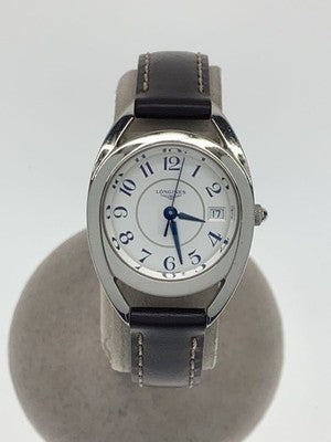 LONGINES LA GRANDE CLASSIQUE L6.136.4 QUARTZ SILVER DIAL BROWN LEATHER WATCH