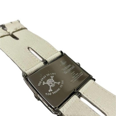 VIVIENNE WESTWOOD ANGLomania DOUBLE FACE HEART SKULL WATCH BOX MANUAL RARE