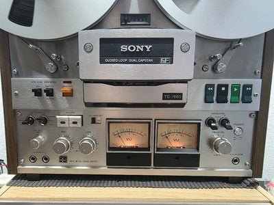 SONY TC-7660 OPEN REEL TAPE DECK RECORDER TESTED WORKING JAPAN 100V