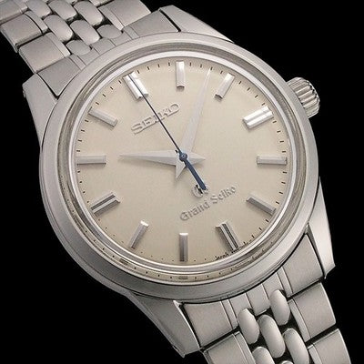 SEIKO GRAND SEIKO SBGW005 9S54-0030 37MM IVORY DIAL MANUAL WIND SS WATCH