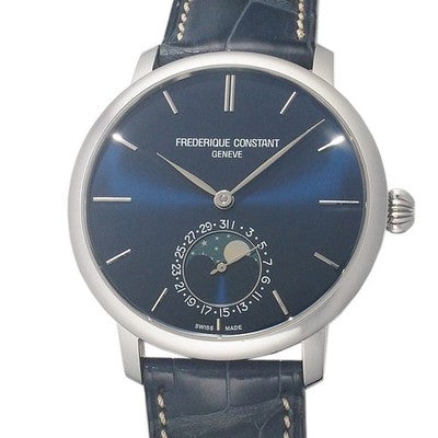 FREDERIQUE CONSTANT FC-705N4S6 SLIMLINE MOONPHASE MANUFACTURE AUTO BLUE DIAL