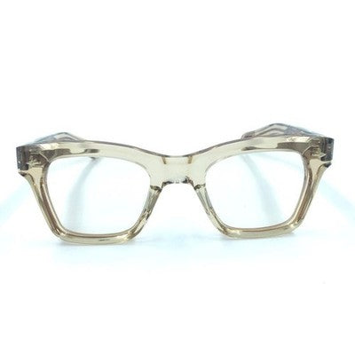 JACQUES MARIE MAGE PICABIA SAND WF JAPAN CLEAR BEIGE EYEGLASSES NEW FULL SET