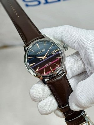SEIKO PRESAGE COCKTAIL TIME SRPK75J1 PURPLE SUNSET LIMITED 9000 AUTO WATCH MINT