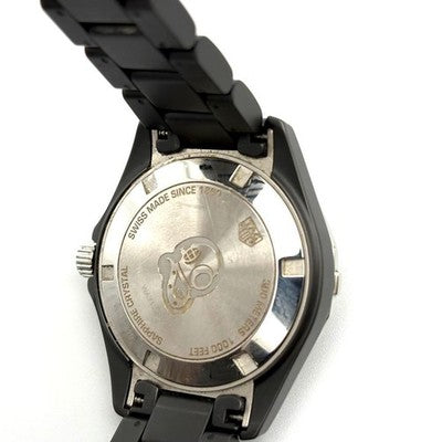 TAG HEUER AQUARACER WAY1397 DIAMOND BLACK DIAL CERAMIC QUARTZ LADIES DIVER WATCH