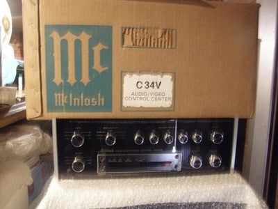 MCINTOSH C34V PREAMPLIFIER VINTAGE HIGH END AUDIO STEREO CONTROL AMP TESTED