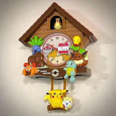 SEIKO POKEMON CUCKOO CLOCK CQ502B MELODY - FIRST GEN PIKACHU PIPPI -