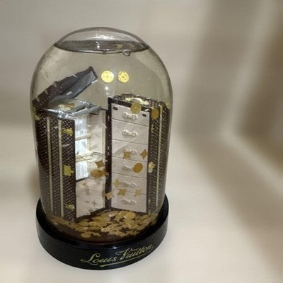 LOUIS VUITTON WARDROBE TRUNK SNOW GLOBE DOME NOVELTY ITEM FOR VIP