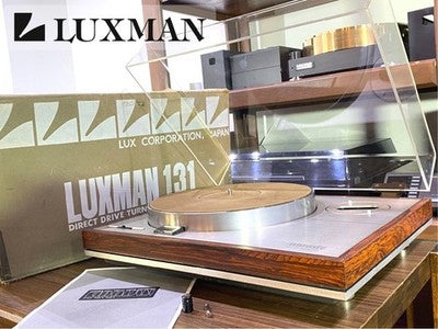 LUXMAN PD131 TURNTABLE WITH SME ARM BASE, ORIGINAL BOX TURNTABLES EXCELLENT+++++