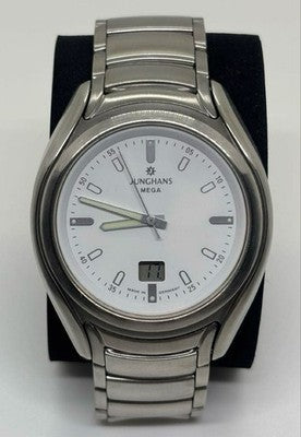 JUNGHANS INTEGRAL MEGA RADIO-CONTROLLED MEN'S WRISTWATCH ROUND FACE GERMAN MADE