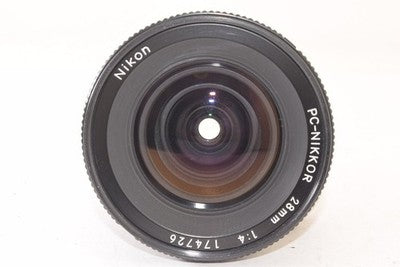 NIKON PC-NIKKOR 28MM F4 WIDE ANGLE LENS WITH TILT FUNCTION BLACK FROM JAPAN