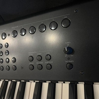 KORG M50-61 61-KEY MUSIC WORKSTATION SYNTHESIZER W/ ORIGINAL CASE & PEDAL