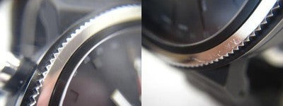 NIXON A153-001 TRADER QUARTZ WATCH 45MM BLACK DIAL - SCRATCHES ON BEZEL, DIRT
