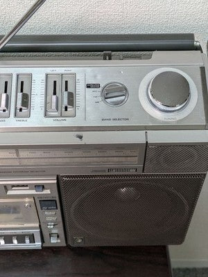 HITACHI PADISCO TRK-8800 VINTAGE BOOMBOX RADIO CASSETTE PLAYER 1980S JAPAN