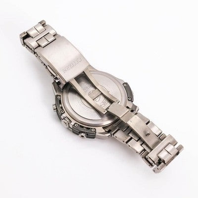 CITIZEN ATTESA U680-T013252 ECO-DRIVE RADIO SOLAR TITANIUM CHRONOGRAPH JAPAN