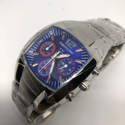 VICEROY FC BARCELONA CHRONOGRAPH 43767 BLUE & SILVER WORKING WELL SPORTS WATCH