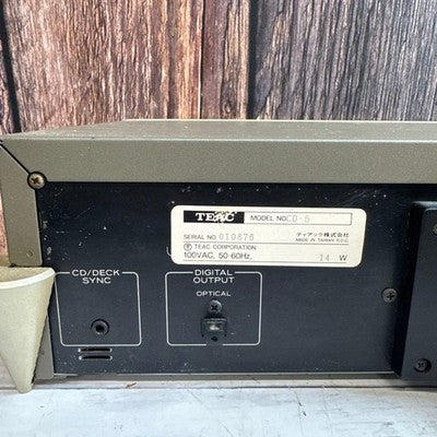 TEAC CD-5 CD PLAYER HIGH QUALITY AUDIO VINTAGE JAPAN HI-FI DIGITAL PLAYER