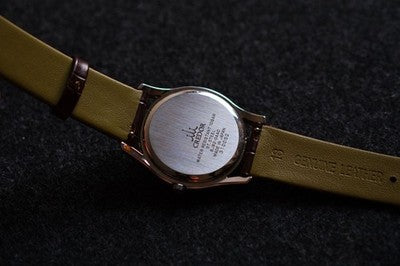 SEIKO CREDOR SIGNO 8J82-0AA0 HIGH ACCURACY QUARTZ CHAMPAGNE SUNRAY MENS WATCH
