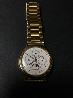 EBERHARD LECANTIERME MOONPHASE COMPLETE CALENDAR ETA2892 SILVER 925 GP