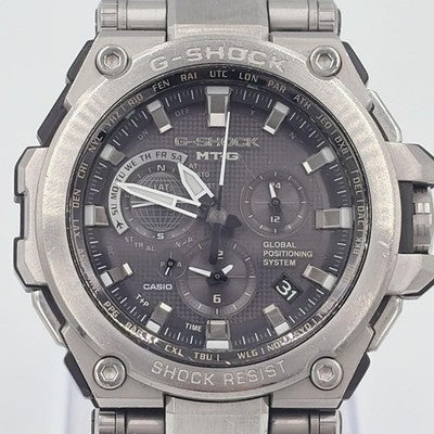 CASIO G-SHOCK MTG-G1000-1AJF GPS HYBRID WAVE CEPTOR TOUGH SOLAR WATCH SILVER
