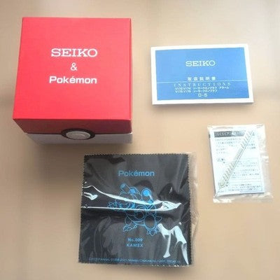 SEIKO POKEMON SPECIAL MODEL SBPY162 BLASTOISE LIMITED BLUE DIAL WATCH RARE