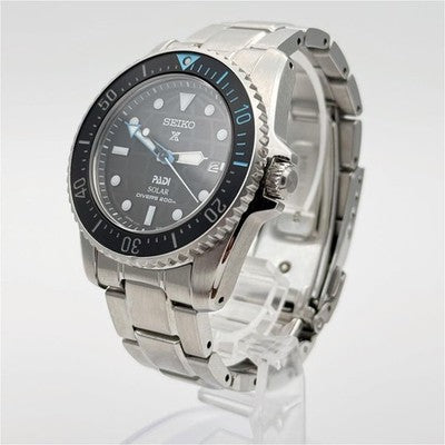 SEIKO PROSPEX PADI V147-0CS0 SOLAR DIVER 200M WATCH BLACK DIAL JAPAN GOOD