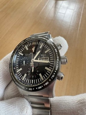 BALL WATCH CM2092C S1J BK STORM CHASER II CHRONOGRAPH AUTOMATIC 42MM BOXED