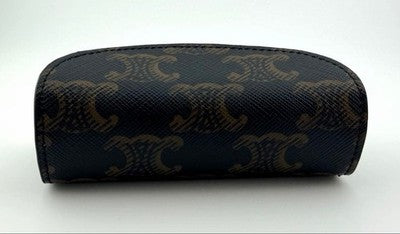 CELINE TRIOMPHE CANVAS RING CASE BLACK JEWELRY STORAGE BOX WITH BOX DUST BAG