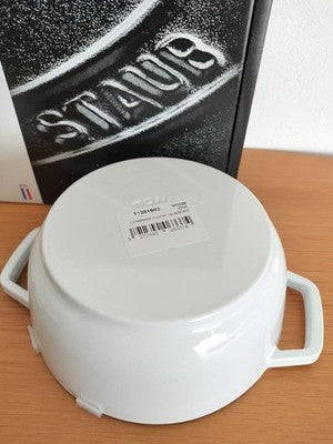 STAUB WA-NABE S 16CM 1.1L WHITE SNOWFLAKE MINT