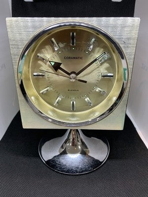 Vintage CARAMATIC Electromagnetic Balance Table Clock Japan 1960s-70s