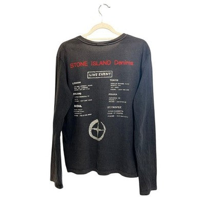STONE ISLAND DENIMS 'SID' VINTAGE LONG SLEEVE TEE L RARE ARCHIVE MADE IN ITALY