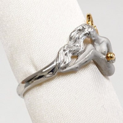 CARRERA Y CARRERA RING SV925/K18 ANGEL FAIRY TOTAL WEIGHT: 4.0G EXCELLENT++++