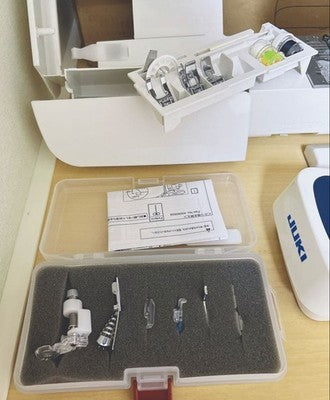 JUKI HZL-F600JP COMPUTER SEWING MACHINE EXCEED W ACCESSORIES FOOT PEDAL