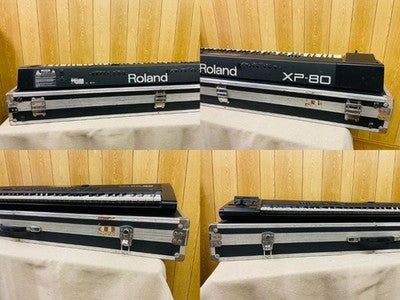 ROLAND XP-80 SYNTHESIZER 76-KEY KEYBOARD W/ HARD CASE FOR PARTS OR NOT WORKING