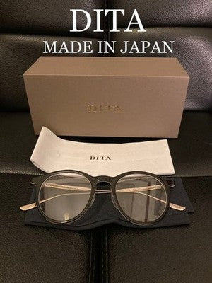 DITA Boston Black Crystal White Gold Frame Unused Titanium Made in Japan