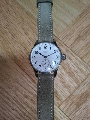 STOWA MARINE CLASSIC 36 HAND WIND PESEUX 7001 SMALL SECOND GERMAN WATCH