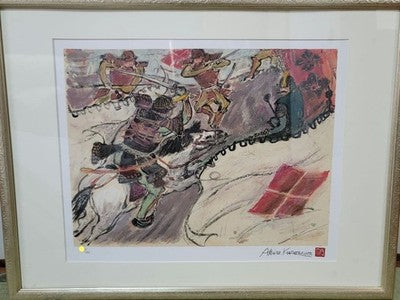 AKIRA KUROSAWA KAGEMUSHA LITHOGRAPH KAWAKAJIMA SIGNED LTD 250 COA 1999
