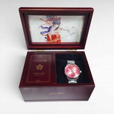 SEIKO SAKURA WARS 25TH ANNIVERSARY MUSIC BOX WATCH 2500 LIMITED EDITION JAPAN