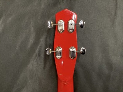 KATAMALAZOO KB1/RED LONGHORN TYPE ELECTRIC BASS GUITAR W/ SOFT CASE