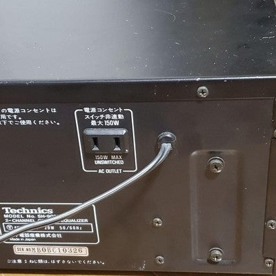 TECHNICS SH-9033P STEREO GRAPHIC EQUALIZER 12-BAND PRO GRADE TESTED JAPAN AS IS