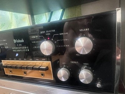 MCINTOSH C28 STEREOPHONIC PREAMPLIFIER VINTAGE HIGH END AUDIO STEREO AMP