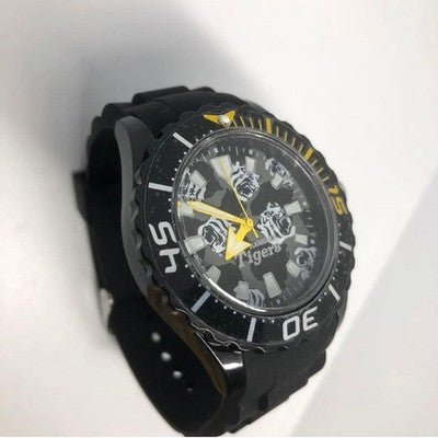 HANSHIN TIGERS FC WATCH BLACK & WHITE QUARTZ / BATTERY-POWERED UNUSED BASEBALL