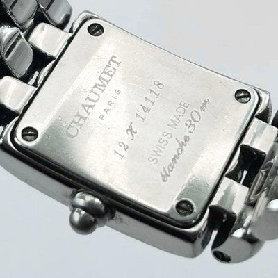 CHAUMET KAYSIS LADIES WATCH SILVER DIAL SQUARE STAINLESS STEEL