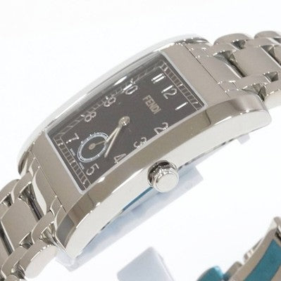 FENDI 7000G BLACK DIAL SMALL SECOND MEN'S WRISTWATCH QUARTZ RECTANGULAR FACE