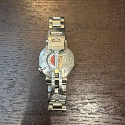ORIS AUTOMATIC TITANIUM DIVER'S WATCH 300M WR WHITE DIAL BLACK RED BEZEL