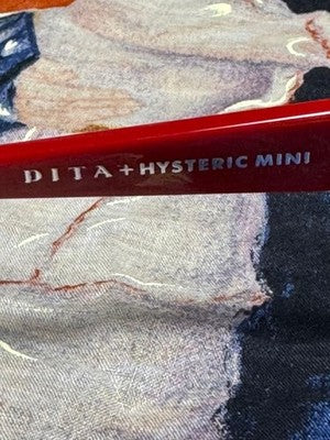 Hysteric Mini DITA Kids Sunglasses Red Frame Black Lens /w Pouch Excellent Rare