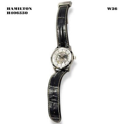 HAMILTON AMERICAN CLASSIC RAILROAD H406550 AUTOMATIC SKELETON DIAL WATCH