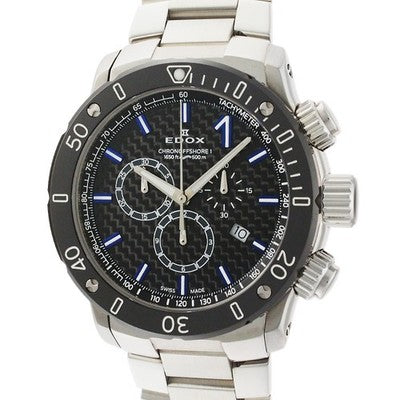 EDOX CHRONOOFFSHORE 1 CHRONOGRAPH 10221-3M-NIBU2 45MM STAINLESS QUARTZ WATCH