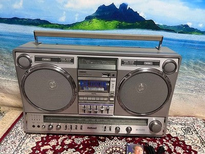 NATIONAL RX-5350 VINTAGE LARGE BOOMBOX GHETTO BLASTER CASSETTE RADIO SERVICED