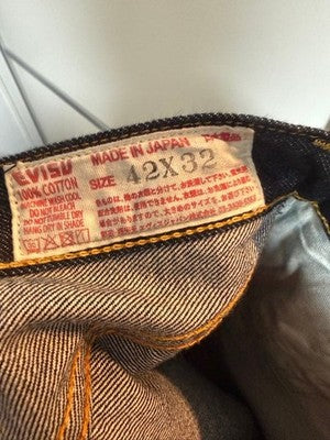 EVISU PINK ART DENIM PANTS SIZE 42X32 USED IN JAPAN UNIQUE DESIGN