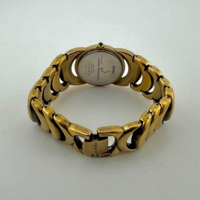 SEIKO LE VENT 1F20-5J50 SAYOKO YAMAGUCHI MODEL QUARTZ LADIES WATCH GOLD TONE